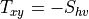 T_{xy} = -S_{hv}